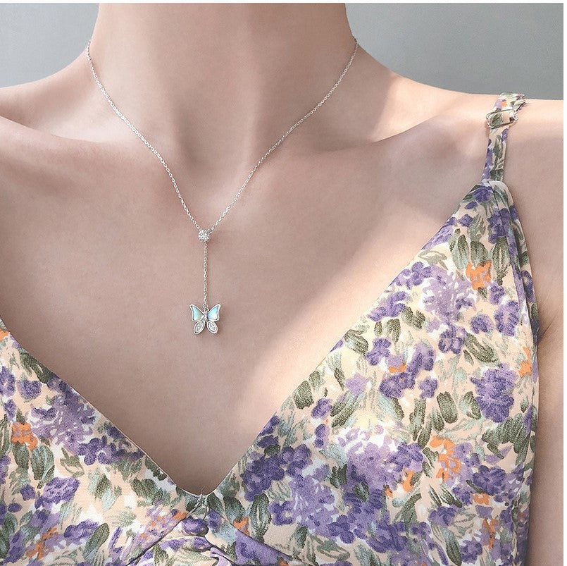 Silver Butterfly Necklace