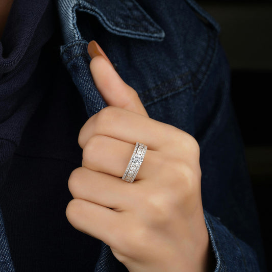 The Ring Stack Mix Textures and Metals