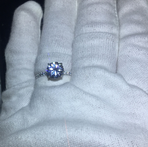 Zircon Engagement Ring