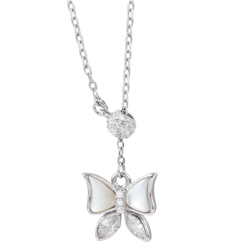 Silver Butterfly Necklace