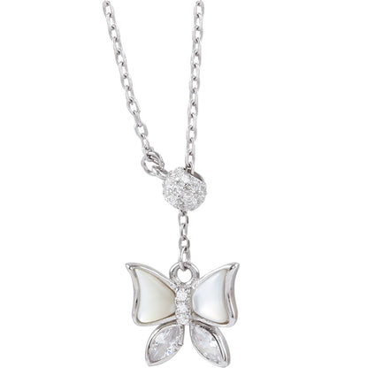 Silver Butterfly Necklace