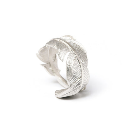 Silver Feather Ring