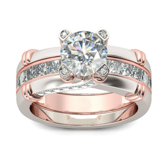 Pure Silver Engagement Ring