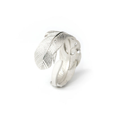Silver Feather Ring