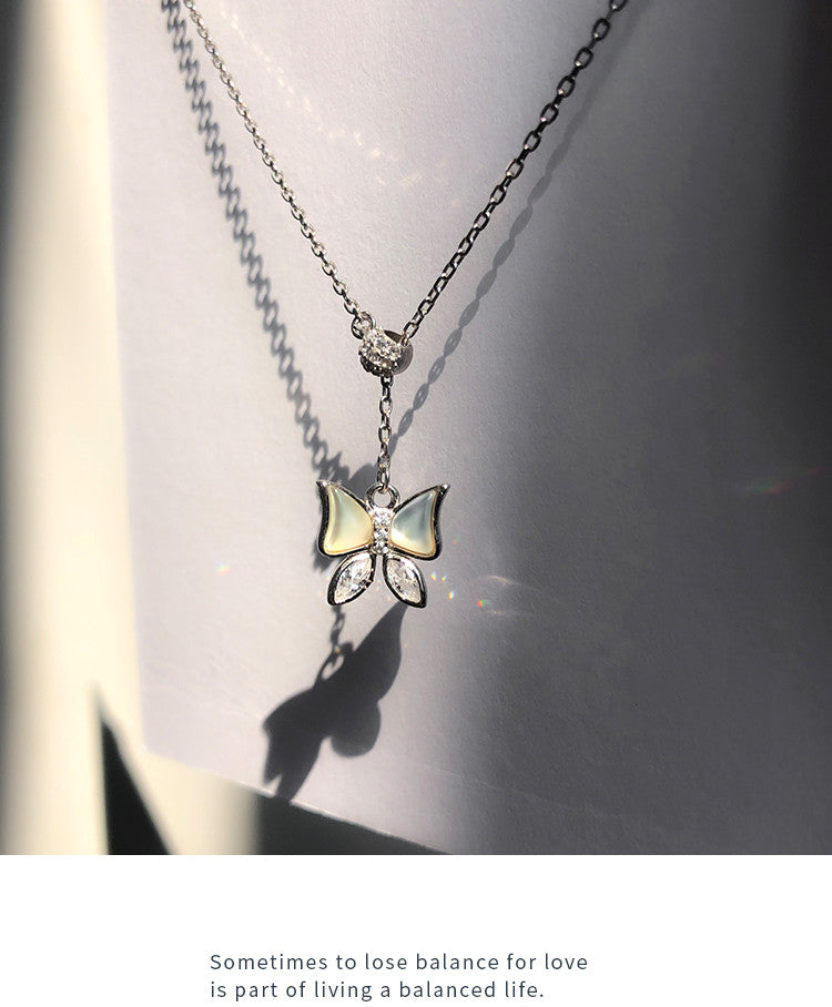 Silver Butterfly Necklace