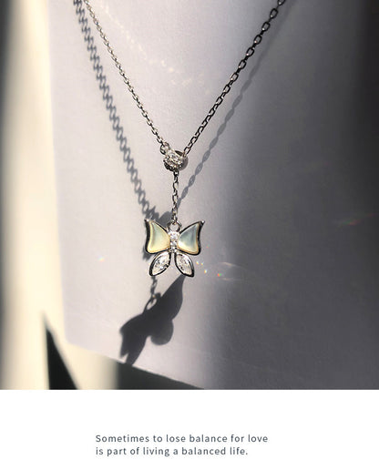 Silver Butterfly Necklace