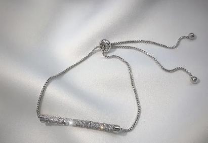 Titanium Steel Zircon Flower Bracelet