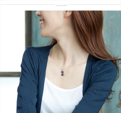 Silver Cat Pendant Necklace