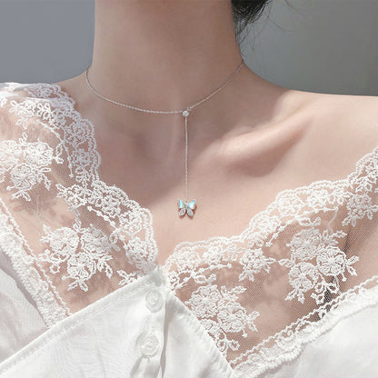 Silver Butterfly Necklace